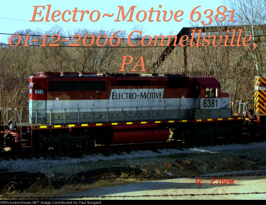 WE 6381  SD40-2  01/12/2006